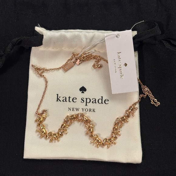 kate spade Jewelry - NWT Kate Spade Rose Elephant Lucky Rose Gold Necklace